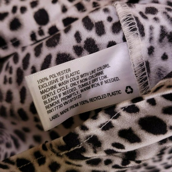 A New Day Slim Fit Leopard Print Bishop L/S Blouse - Picture 8 of 10